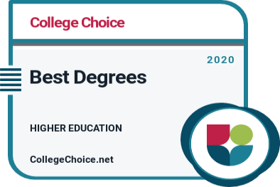 Best Higher Education Degrees Badge