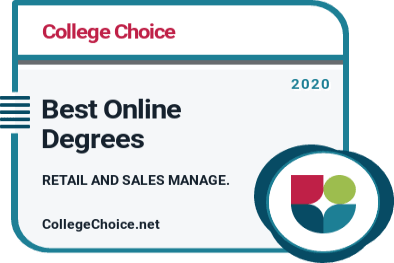 Best Online Retail and Sales Management Degrees Badge