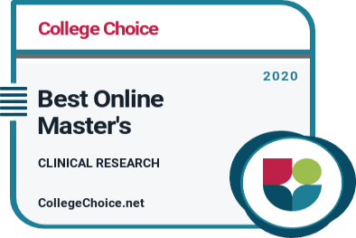 Best Online Master's in Clinical Research Degrees Badge