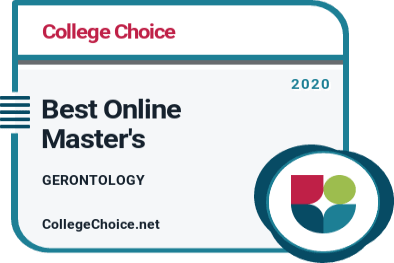 Best Online Master's in Gerontology Badge