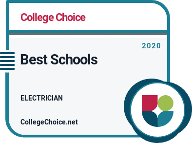 college choice's 2020 best schools for electrician badge
