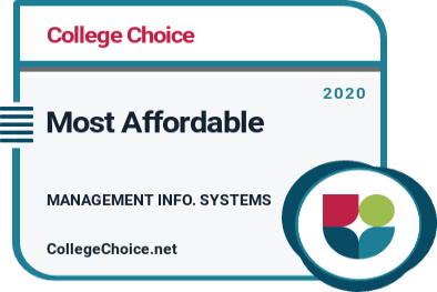 Most Affordable Online Bachelor's in Management Information Systems Badge