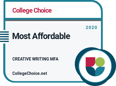 Most Affordable Online MFA in Creative Writing Badge