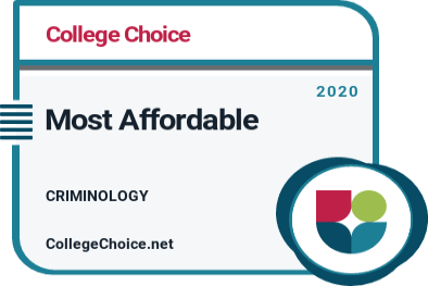 Most Affordable Online Master's in Criminology Degrees Badge