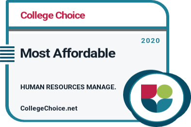 Most Affordable Human Resource Management Online Degrees Badge