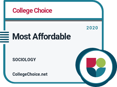 10 Most Affordable Online Degrees in Sociology badge