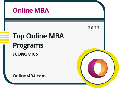 Top Online MBA Programs in Economics Badge