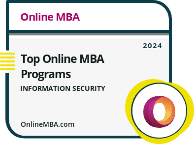 Top Online MBA Programs in Information Security Badge