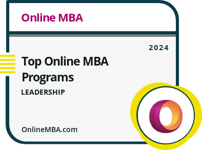 Top Online MBA Programs in Leadership Badge