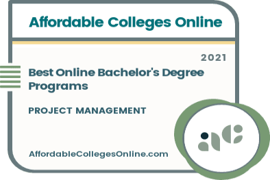 Best Online Bachelor's Degree Programs in Project Management badge