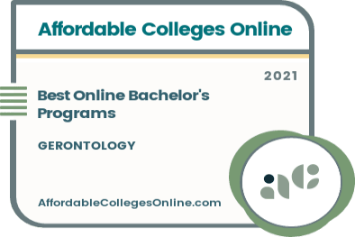 Best Online Bachelor's in Gerontology Programs badge