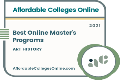 Best Online Master's Programs in Art History badge