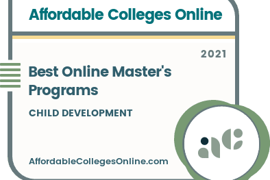 Best Online Master's in Child Development Programs badge