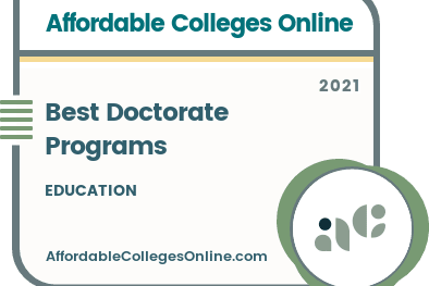 Best Online Doctorate in Education Badge