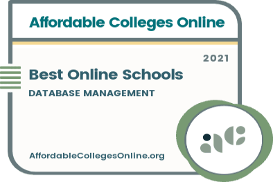 Best Online Database Management Schools badge