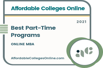 Best Part-Time Online MBA Programs badge