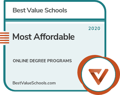 Most Affordable Online Degree Programs badge