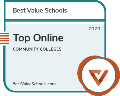 Top Online Community Colleges badge