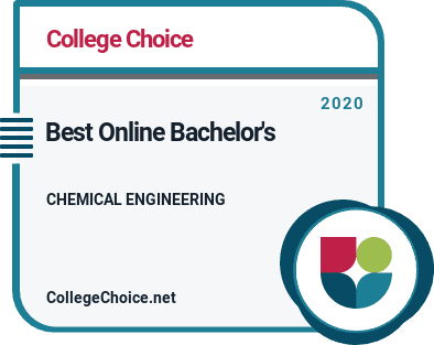 Best Online Bachelor's Degrees in Chemical Engineering Badge