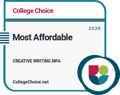 Most Affordable Online MFA in Creative Writing Badge