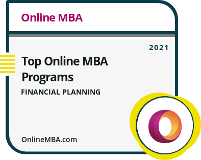 Top Online MBA Programs in Financial Planning Badge