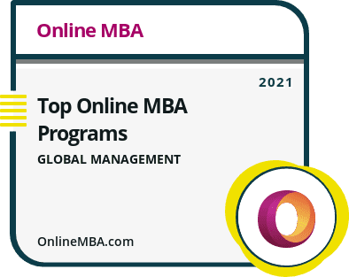 Top Online MBA Programs in Global Management Badge