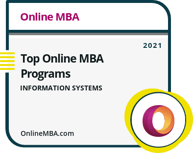 Top Online MBA Programs in Information Systems Badge