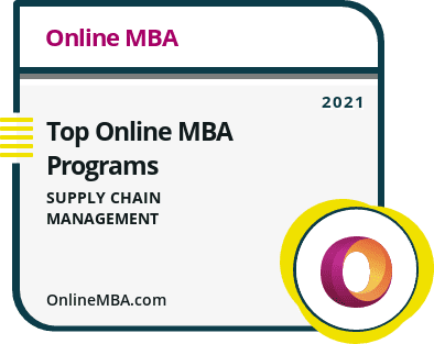 Top Online MBA Programs in Supply Chain Management Badge