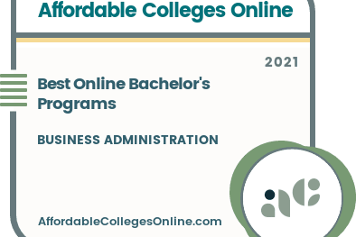 Best Online Bachelor's Degree Programs in Business Administration badge