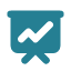presentation-chart-line icon