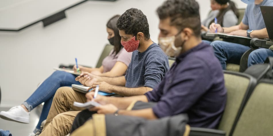 Community colleges, which serve mostly low-income students at higher health and economic risk during the pandemic, report unprecedented enrollment drops.