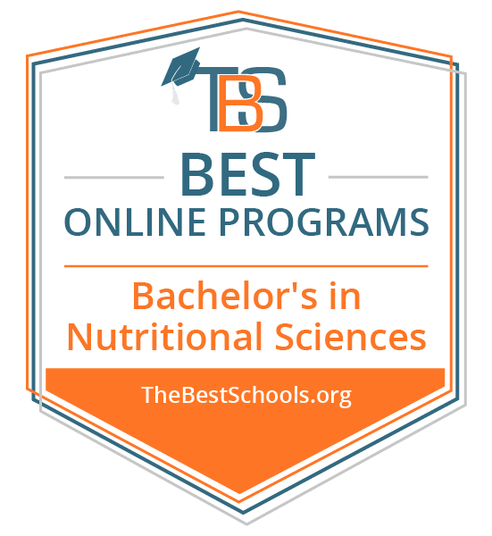 Best Online Bachelors In Nutritional Sciences Programs Badge Best Online Bachelors In Nutritional Sciences Programs Badge