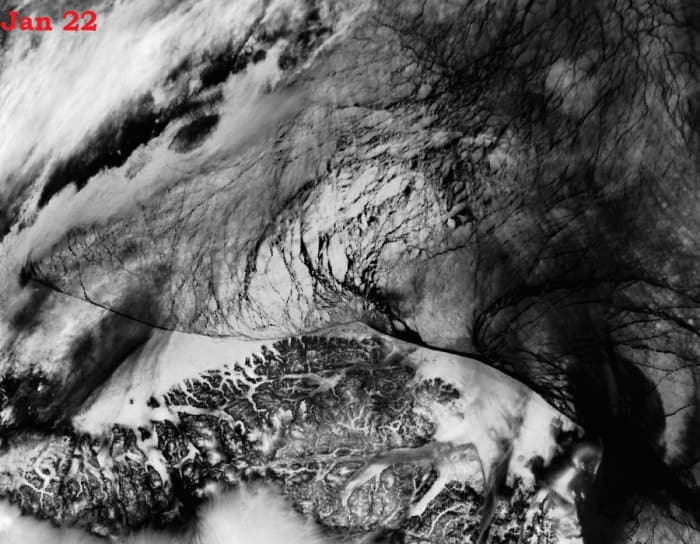 Fractured Arctic Ice Greenland