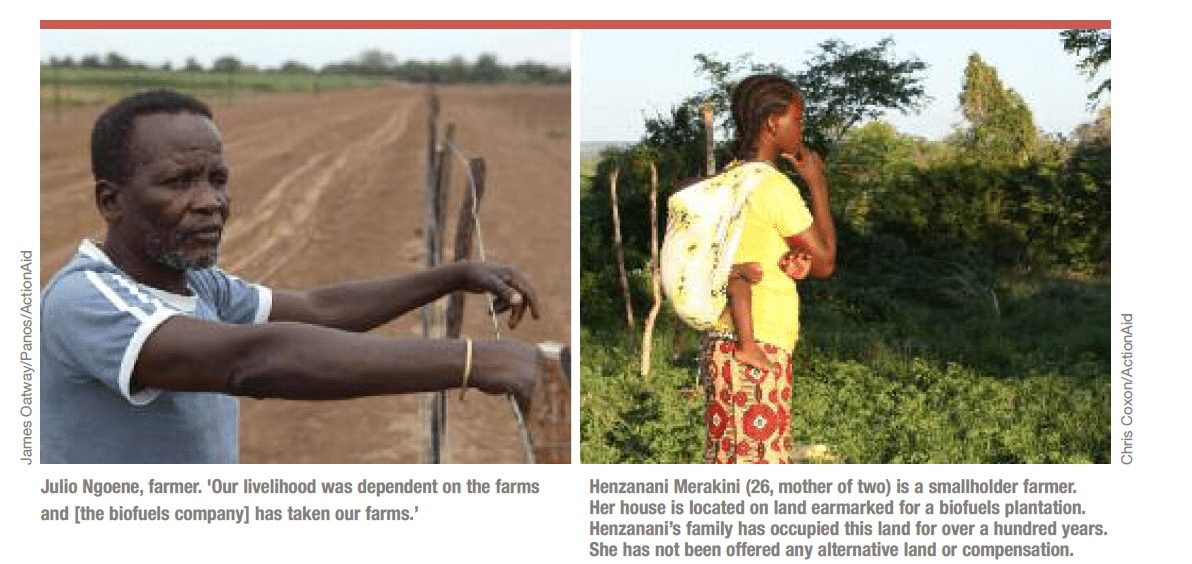 Screen capture of news stories