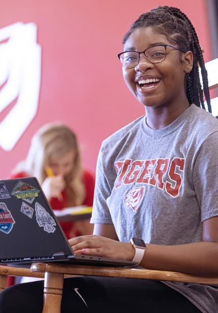 Happy UWA Student Studying