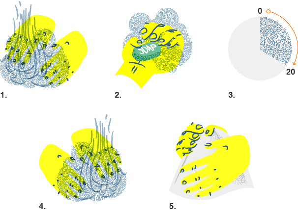 Illustration of how to properly wash your hands