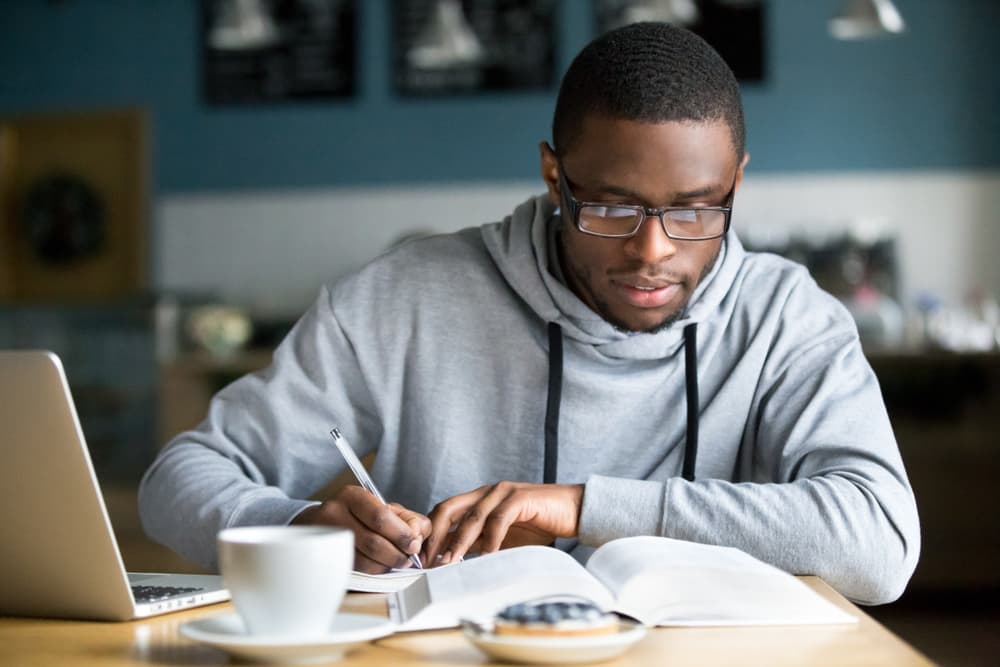 African American male college student