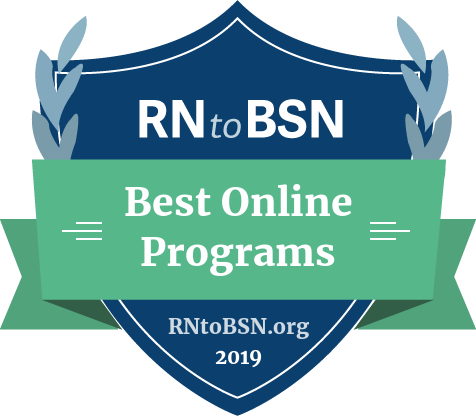 The 100 Best Online Rn To Bsn Programs Of 2019 Experts In Nursing - badge for best online rn to bsn programs