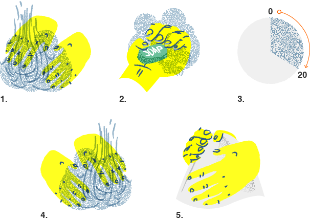 Illustration of how to properly wash your hands