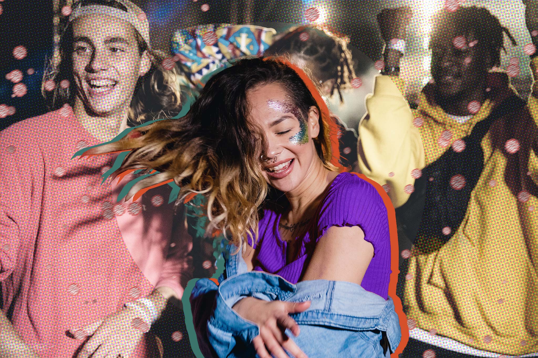 Image of students partying