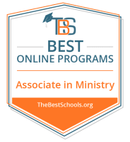 Best Online Associate in Ministry Programs Badge