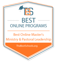 Download the Best Online Master's in Ministry & Pastoral Leadership Programs Badge