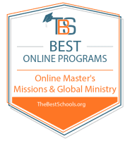 Download the Best Online Master's in Missions & Global Ministry Programs Badge