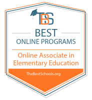 Download the Best Online Associate in Elementary Education Programs Badge
