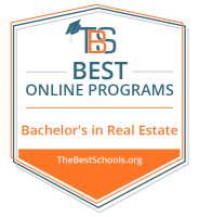 Top Online Bachelor's in Real Estate Degree Programs Badge