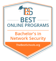 Best Online Bachelor's in Network Security Badge