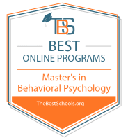 Best Online Master's in Behavioral Psychology Programs Badge