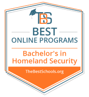 Top Online Bachelor’s in Homeland Security Degree Programs Badge