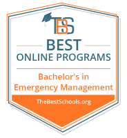 Best Online Bachelor's in Emergency Management Programs Badge