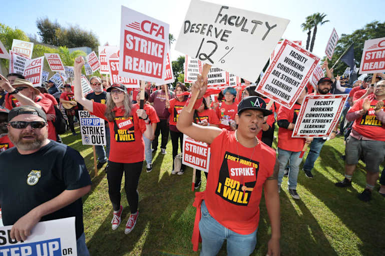 California State University Faculty Call for Campus Strikes in December